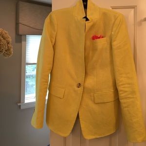 COPY - Yellow linen blazer from JCREW
